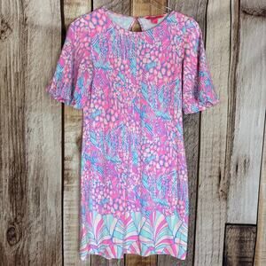 Lilly Pulitzer Britton‎ Dress In Pink Sorbet High Altitude Engineered Dress XS